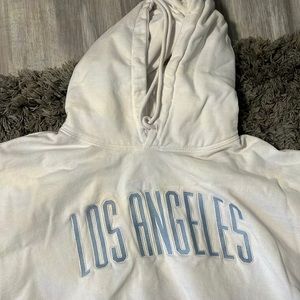 BRANDY MEVILE LAS ANGELOS BLUE/ WHITE HOODIE
